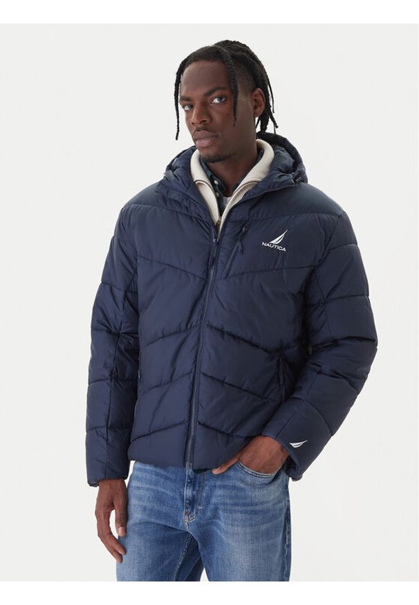 Nautica Kurtka zimowa Provo N1T04062 Granatowy Regular Fit. Kolor: niebieski. Materiał: syntetyk. Sezon: zima