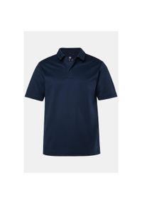 JAY-PI - Męska Koszulka polo outdoor rękaw 1/2 techniczny dżersej szybkoschnąca. Typ kołnierza: polo. Kolekcja: plus size. Kolor: niebieski. Materiał: poliester, bawełna, materiał #1