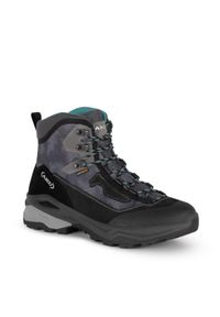 Buty sportowe trekkingowe męskie Aku Adapta Gore-tex trwałe i wygodne. Kolor: szary. Materiał: skóra, materiał. Technologia: Gore-Tex