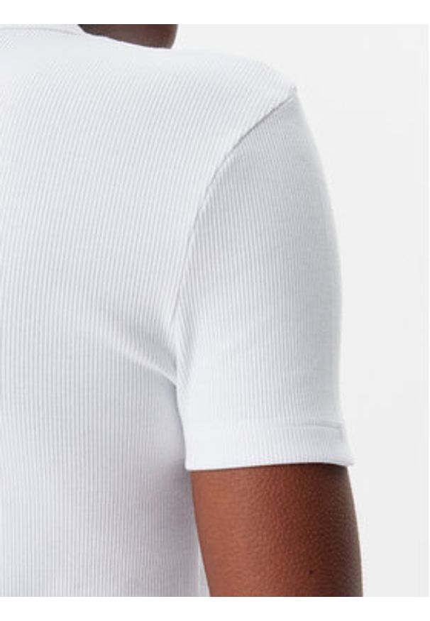 Calvin Klein Jeans T-Shirt J20J225245 Biały Slim Fit. Kolor: biały. Materiał: bawełna