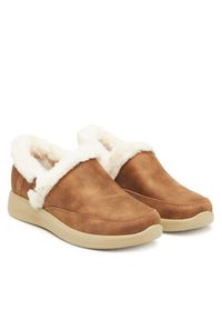 skechers - Skechers Kapcie Cozy Escape 168114/CSNT Brązowy. Kolor: brązowy. Materiał: skóra #4