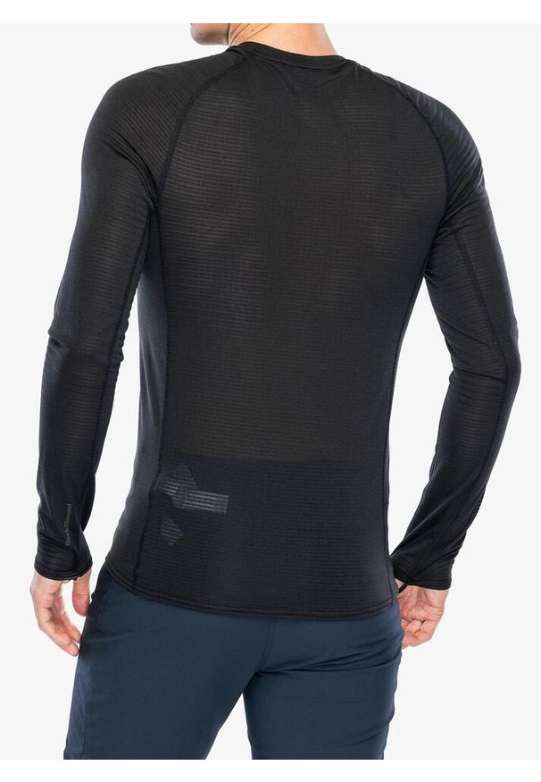 Bluza termoaktywna męska Black Diamond Coefficient LT Crew. Kolor: czarny. Sezon: zima. Sport: narciarstwo