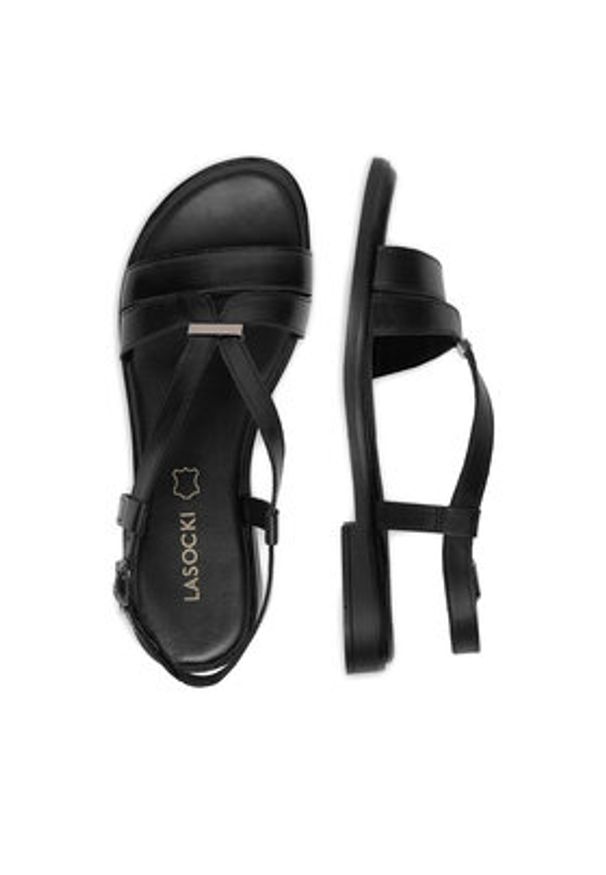 Lasocki Sandały CEO-WI16-FOXI-12 Czarny. Kolor: czarny. Materiał: skóra