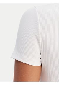 Fracomina T-Shirt FP26ST3001J42701 Biały Slim Fit. Kolor: biały. Materiał: syntetyk #4