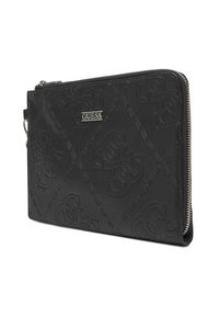 Guess Saszetka PMBONG P5438 Czarny. Kolor: czarny. Materiał: skóra