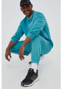 Adidas - adidas spodnie dresowe kolor turkusowy wzorzyste. Kolor: turkusowy. Materiał: dresówka #3
