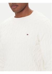 TOMMY HILFIGER - Tommy Hilfiger Sweter MW0MW33132 Écru Regular Fit. Materiał: bawełna #4