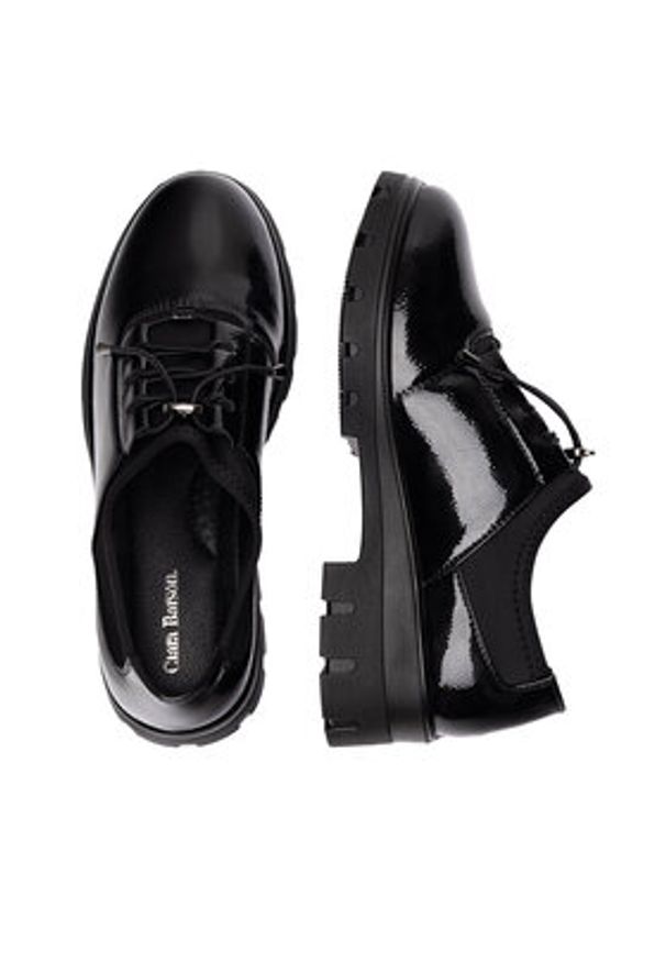 Clara Barson Półbuty WFA2805-1 Czarny. Kolor: czarny. Materiał: skóra