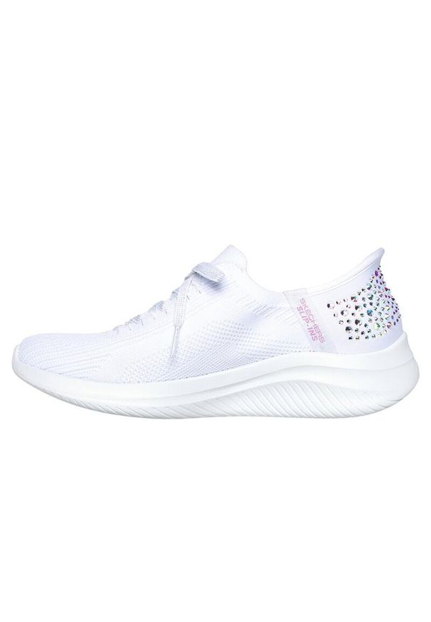 skechers - Buty do chodzenia damskie Skechers 150175WHT. Kolor: biały. Materiał: materiał, syntetyk. Szerokość cholewki: normalna. Sport: turystyka piesza