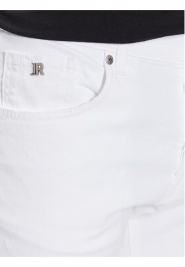 John Richmond Jeansy RMP23078JE Biały Straight Fit. Kolor: biały
