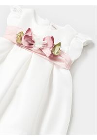 Mayoral Sukienka elegancka 1823 Biały Regular Fit. Kolor: biały. Materiał: syntetyk. Styl: elegancki #2