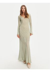 TwinSet - TWINSET Sukienka dzianinowa 251TT3180 Beżowy Slim Fit. Kolor: beżowy. Materiał: syntetyk #1