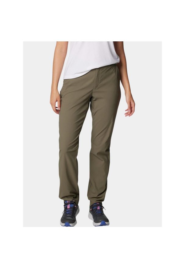 columbia - Spodnie Damskie Columbia Leslie Falls II. Kolor: zielony. Sezon: lato. Sport: turystyka piesza