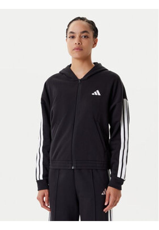 Adidas - adidas Dres Energize JF3388 Czarny Regular Fit. Kolor: czarny. Materiał: bawełna