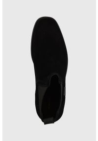 GANT - Gant sztyblety zamszowe Fayy damskie kolor czarny na płaskim obcasie 27553384.G00. Nosek buta: okrągły. Kolor: czarny. Materiał: zamsz. Obcas: na obcasie. Wysokość obcasa: niski #5