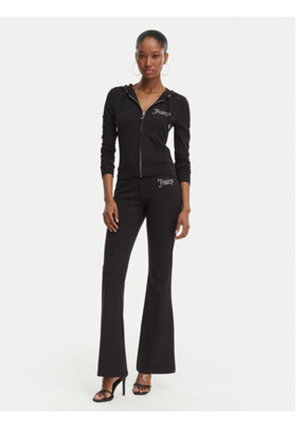 Juicy Couture Bluza Oola JCWAS126306 Czarny Slim Fit. Kolor: czarny. Materiał: bawełna