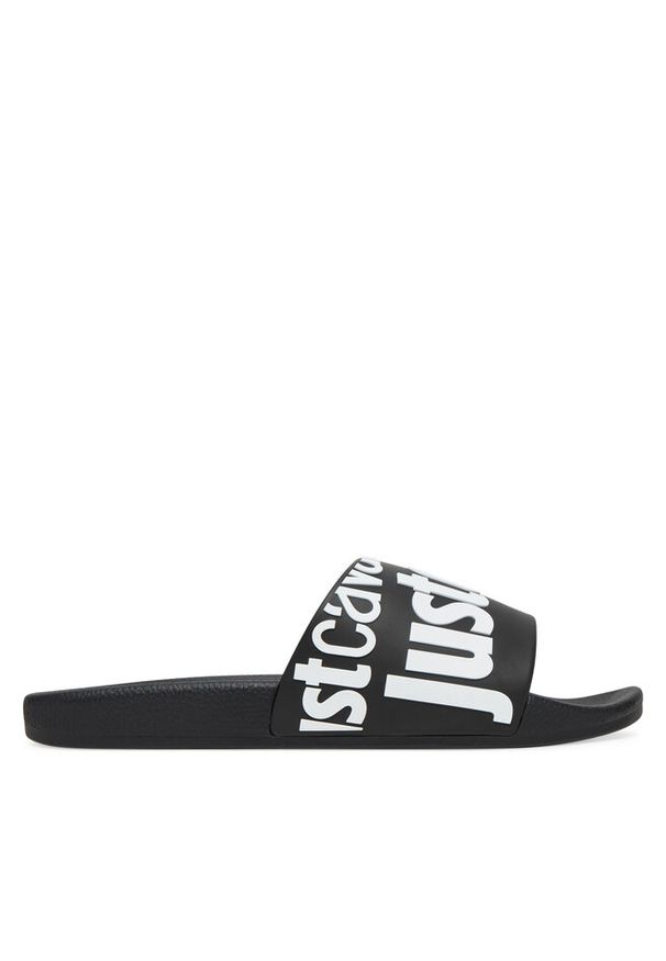 Klapki Just Cavalli. Kolor: czarny