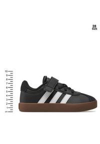 Adidas - adidas Sneakersy VL Court 3.0 El C ID9154 Czarny. Kolor: czarny. Materiał: skóra