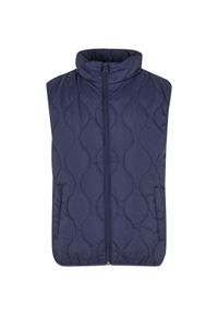 Kurtka puchowa bez rękawów Urban Classics Super Light. Kolor: niebieski. Materiał: puch. Długość rękawa: bez rękawów #1