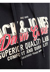 Jack & Jones Bluza Logo 12279649 Czarny Regular Fit. Kolor: czarny. Materiał: bawełna #4