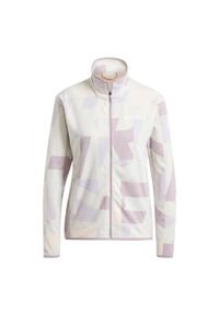 Adidas - Bluza Terrex Multi Printed Full-Zip Fleece. Kolor: wielokolorowy, różowy, fioletowy, szary. Materiał: polar, materiał