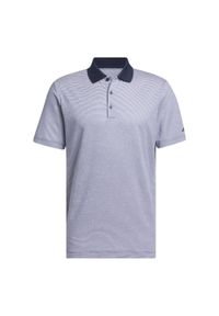 Adidas - Polo adidas Ultimate365 Ottoman Stripe. Typ kołnierza: polo. Kolor: niebieski, wielokolorowy, biały. Materiał: materiał. Styl: klasyczny, sportowy #1
