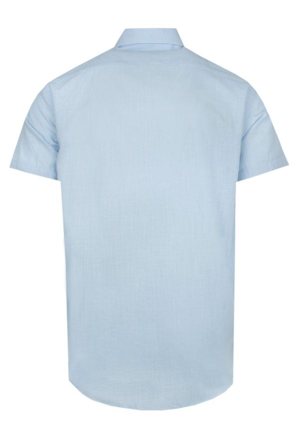 Letnia, Weekendowa Koszula Bawełniana - Pako Jeans - Błękitna. Okazja: na co dzień. Kolor: niebieski. Materiał: bawełna. Sezon: lato. Styl: casual