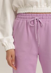 Renee - Liliowe Spodnie Doriashell. Kolor: fioletowy #3