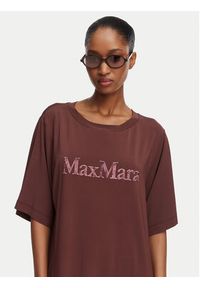 Max Mara Beachwear Sukienka codzienna 2616621049650 Brązowy Regular Fit. Okazja: na co dzień. Kolor: brązowy. Materiał: wiskoza. Typ sukienki: proste. Styl: casual #6