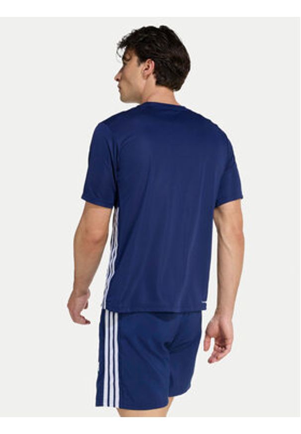 Adidas - adidas Koszulka techniczna Workout Essentials Base 3-Stripes KD0701 Granatowy Regular Fit. Kolor: niebieski. Materiał: syntetyk