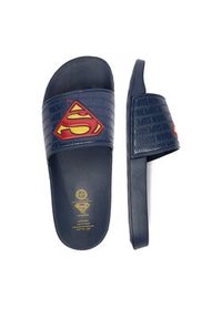 Superman Klapki CEO-SS26-231WBSUM Granatowy. Kolor: niebieski. Materiał: materiał. Wzór: motyw z bajki #5