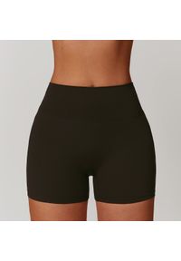 Intica - Spodenki sportowe modelujące z elastycznym pasem do treningu i biegania Essence. Kolor: szary. Materiał: materiał. Sport: fitness #9