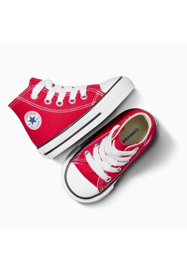 Trampki dla dzieci Converse All Star Core. Kolor: czerwony. Materiał: materiał