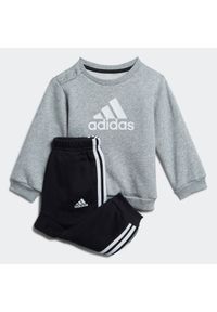 Dres dziecięcy Adidas. Kolor: czarny, szary, wielokolorowy. Materiał: poliester, materiał, bawełna