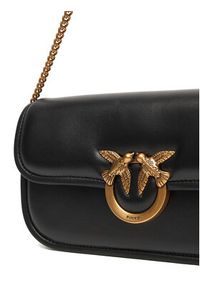 Pinko - PINKO Torebka Love Box Baguette Al 25-26 PLTT 105083 A26L Czarny. Kolor: czarny. Materiał: skórzane