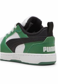 Puma - Sneakersy Rebound V6 Lo dla małych dzieci PUMA White Black Archive Green. Kolor: biały, zielony, czarny, wielokolorowy