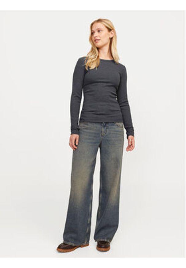 JJXX Bluzka Freya 12200404 Szary Stretch Fit. Kolor: szary. Materiał: bawełna
