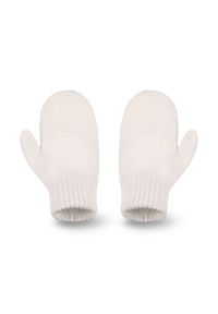 Rękawiczki damskie PaMaMi - Ecru. Materiał: poliamid, akryl #2
