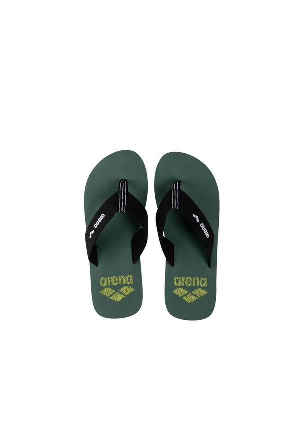 Japonki Arena Sand Thong. Okazja: na spacer, na plażę. Zapięcie: pasek. Kolor: niebieski. Materiał: guma, bawełna. Wzór: paski, aplikacja. Sport: turystyka piesza