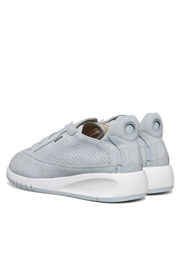 Geox Sneakersy D Aerantis D02HNA 00022 C0397 Błękitny. Kolor: niebieski. Materiał: zamsz, skóra