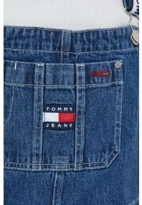 Tommy Jeans ogrodniczki jeansowe DW0DW13411.9BYY. Okazja: na co dzień. Kolor: niebieski. Wzór: aplikacja. Styl: casual #6