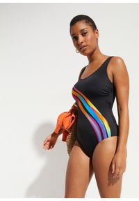 bonprix - Kostium kąpielowy z poliamidu z recyklingu. Kolor: czarny. Materiał: poliamid #1