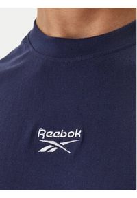 Reebok T-Shirt Branagan RK25561CCM Granatowy Regular Fit. Kolor: niebieski. Materiał: bawełna #4