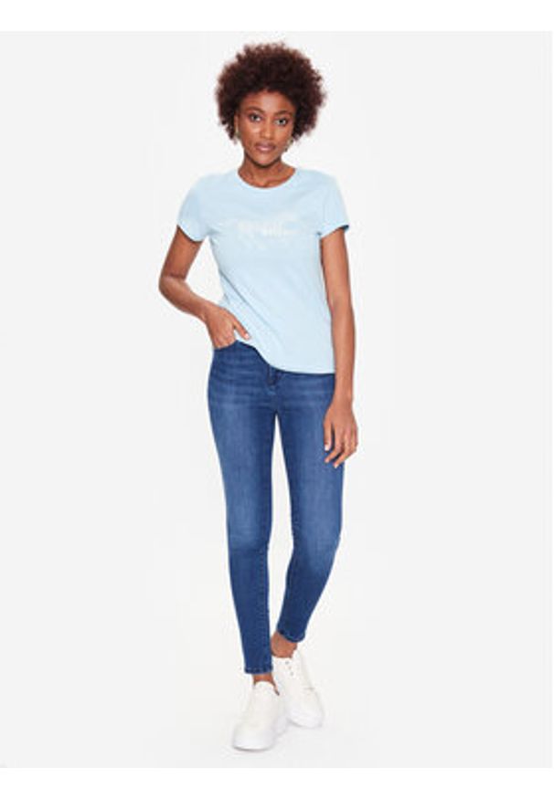 Mustang Jeansy Georgia 1013577 Granatowy Super Skinny Fit. Kolor: niebieski