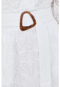 IVY & OAK - Ivy Oak sukienka Marie kolor biały maxi rozkloszowana. Kolor: biały. Materiał: bawełna, poliester. Typ sukienki: rozkloszowane. Długość: maxi #3
