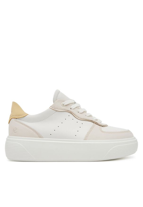 ecco - Sneakersy ECCO. Kolor: biały. Obcas: na platformie