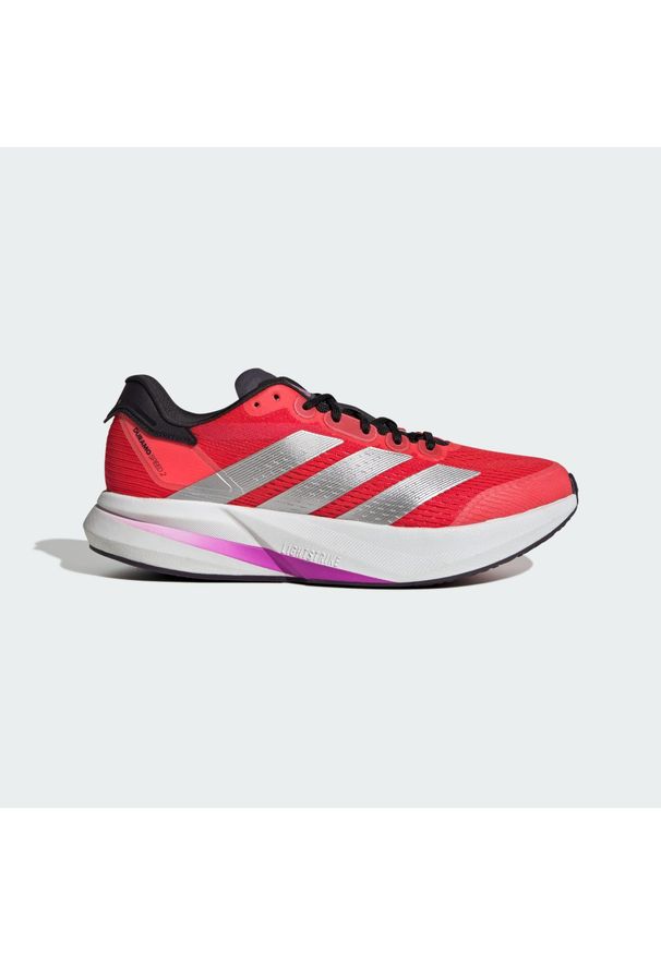 Adidas - Buty Duramo Speed 2 Running. Kolor: czerwony, szary, wielokolorowy, czarny. Sport: bieganie