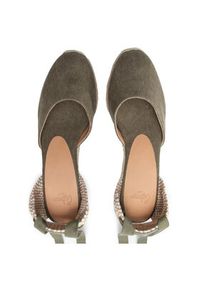 Castañer Espadryle Carina/6/002 21644-414 Zielony. Kolor: zielony. Materiał: materiał #6