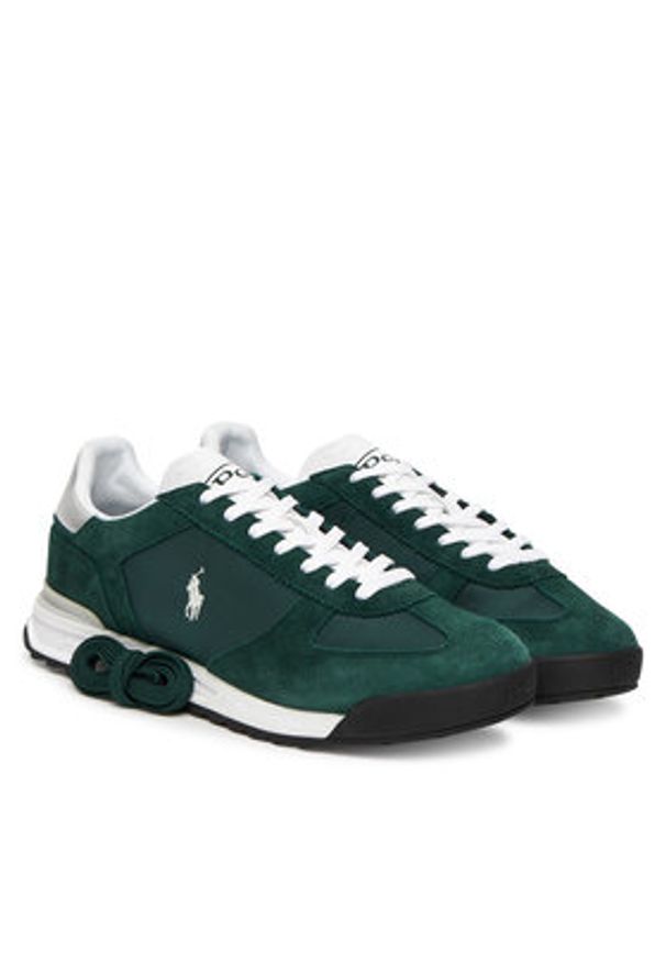 Polo Ralph Lauren Sneakersy 809974041004 Zielony. Kolor: zielony. Materiał: zamsz, skóra