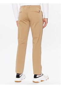 BOSS - Boss Spodnie materiałowe 50470813 Beżowy Slim Fit. Kolor: beżowy. Materiał: bawełna